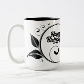 Taza blanca cafe zweifarbige tasse (Links)