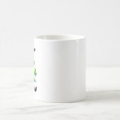 Taza blanca clásica de café diseño trébol kaffeetasse (Mittel)