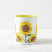 Taza blanca de girasoles amarillos tasse (Zentrum)