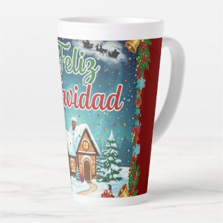 Taza Café Latte de Navidad – Feliz Navidad con Cas Milchtasse