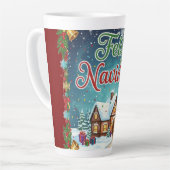 Taza Café Latte de Navidad – Feliz Navidad con Cas Milchtasse (Linke Ecke)