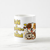 Taza Café + Perro = Felicidad Kaffeetasse (Mittel)