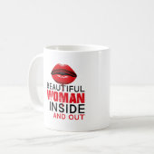 Taza clásica Beautiful Woman Kaffeetasse (Vorderseite Links)
