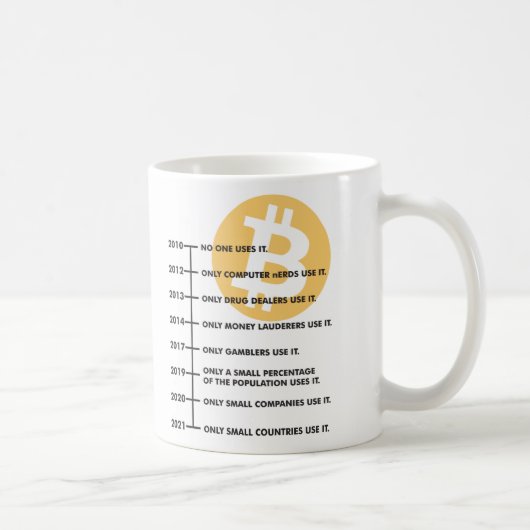 Taza Clasica de Cafe Diseño BitCoin Kaffeetasse (Rechts)