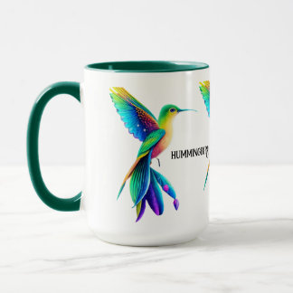 taza colibri multicolor tasse