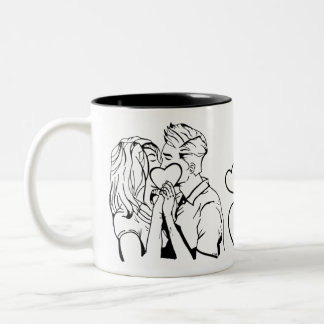 Taza combo,15 oz,cafe zweifarbige tasse