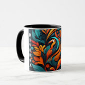 Taza con Arte Simbólico de Biodiversidad Tasse (Vorderseite Links)