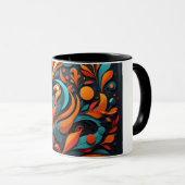 Taza con Arte Simbólico de Biodiversidad Tasse (VorderseiteRechts)