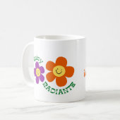 taza con dedicatoria a mujer con bella energía kaffeetasse (Vorderseite Links)