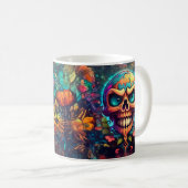 TAZA CON DISEÑO DE CALAVERA KAFFEETASSE (VorderseiteRechts)