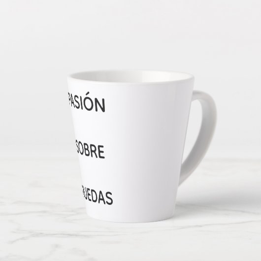 Taza con frase del mundo del motor milchtasse (Rechte Ecke)