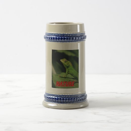 Taza con la foto de una iguana bierglas (Mittel)