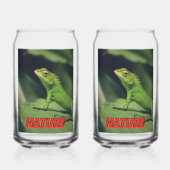 Taza con la foto de una iguana dosenglas (Vorderseite)