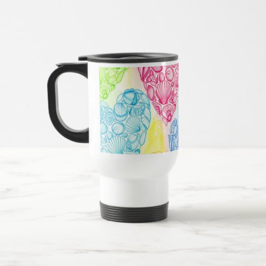 Taza corazones de caracolas reisebecher (Links)