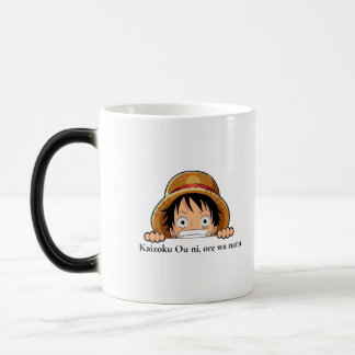 taza de anime, luffy, taza personalizada verwandlungstasse