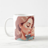 Taza de café blanca para madres kaffeetasse (Links)
