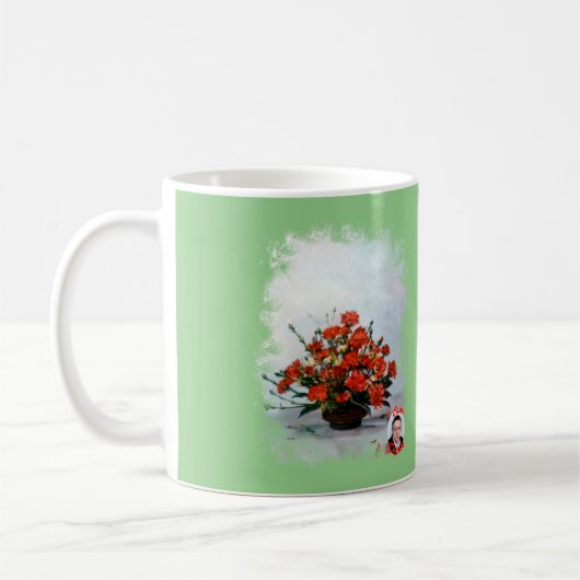 Taza de Café Bodegón de flores Kaffeetasse (Links)