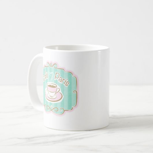 Taza De Café Café Paris Kaffeetasse (Vorderseite Links)