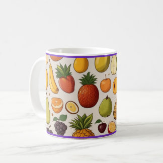 taza de café con diseño de frutas kaffeetasse