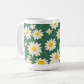 Taza de Café con Diseño de Margaritas Kaffeetasse (Vorderseite Links)