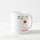 "Taza de café con diseño navideño elegante" Kaffeetasse (VorderseiteRechts)
