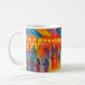 Taza de café fiesta playera en el centro kaffeetasse (Links)