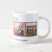 Taza De Café Gigante Best Family ever Photo Collag Jumbo-Tasse (Rechts)