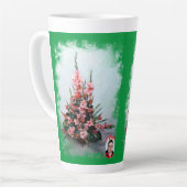 Taza De Café Latte Bodegón de flores Milchtasse (Linke Ecke)