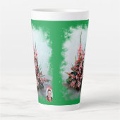 Taza De Café Latte Bodegón de flores Milchtasse (Vorderseite)