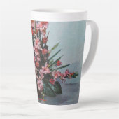 Taza De Café Latte Bodegón de flores Milchtasse (Rechte Ecke)