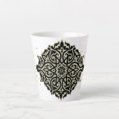 Taza de café latte con decoración milchtasse (Vorderseite)