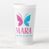 Taza de Café MARA – Sabor Digital Milchtasse (Vorderseite)