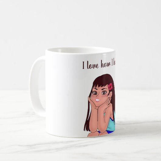 taza de cafe para mujer kaffeetasse (Vorderseite Links)