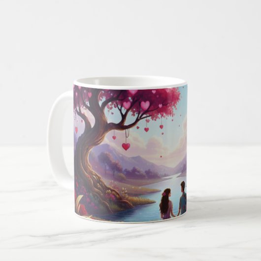 Taza de Cafe  para San Valentin Kaffeetasse (Vorderseite Links)