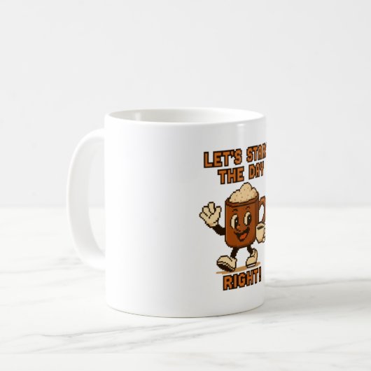 taza de café retro de caffi kaffeetasse (Vorderseite Links)