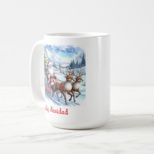 Taza de Café Santa Claus Kaffeetasse (Vorderseite Links)
