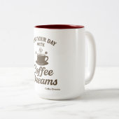 taza de café vintage zweifarbige tasse (VorderseiteRechts)