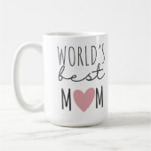 Taza De Café World's Best MOM Custon Kaffeetasse (Links)