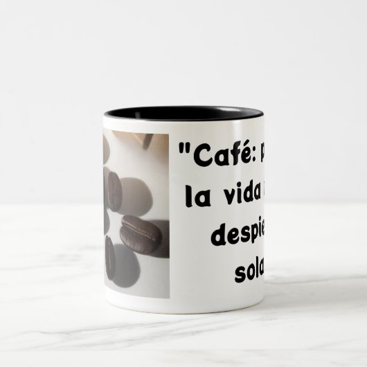 Taza de café zweifarbige tasse (Mittel)