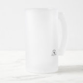 Taza De Cristal Esmerilado Beer fan Glass. Customi Mattglas Bierglas (VorderseiteRechts)