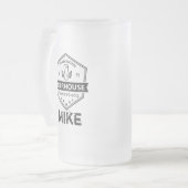 Taza De Cristal Esmerilado Beer fan Glass. Customi Mattglas Bierglas (Vorderseite Links)