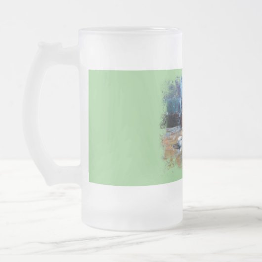 Taza De Cristal Esmerilado Bodegón a espátula Mattglas Bierglas (Links)