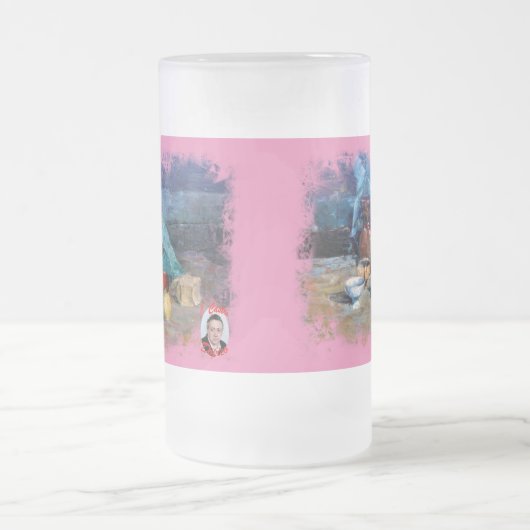 Taza De Cristal Esmerilado Bodegón a espátula Mattglas Bierglas (Mittel)