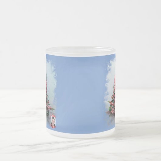 Taza De Cristal Esmerilado Bodegón de flores Mattglastasse (Mittel)