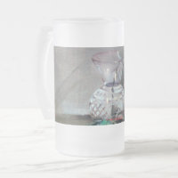 Taza De Cristal Esmerilado Bodegón
