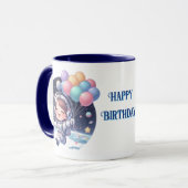 Taza de Cumpleaños Astronauta con Globos Tasse (Vorderseite Links)