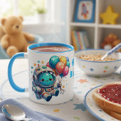 Taza de Cumpleaños Astronauta con Globos  Tasse