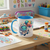Taza de Cumpleaños Astronauta con Globos  Tasse