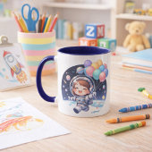 Taza de Cumpleaños Astronauta con Globos Tasse