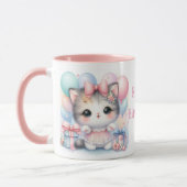 Taza de Cumpleaños con Gatito y Globos Tasse (Links)